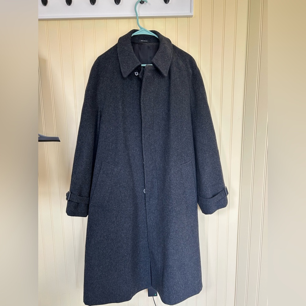 Elegant Charcoal Trench Coat for Men